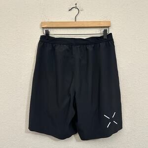 TEN THOUSAND The Interval Shorts Black Lined Sports Gym Training Athletic